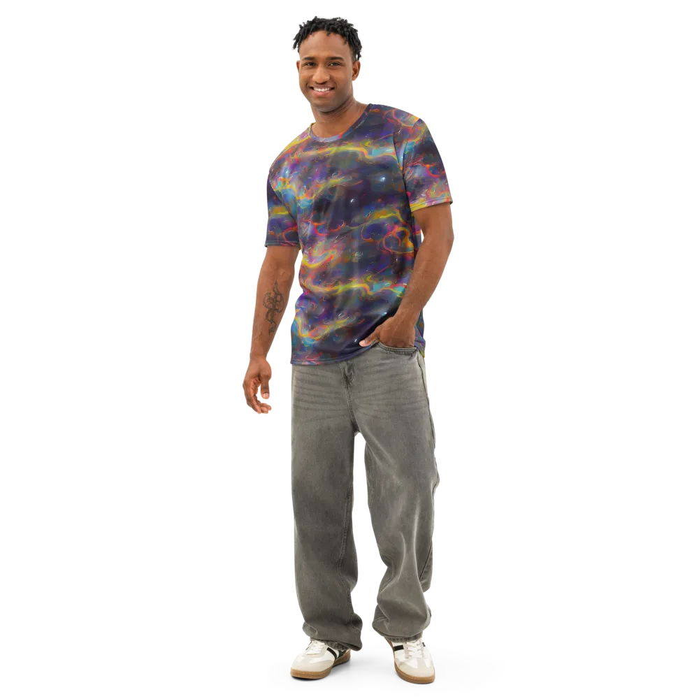 Beloeil Dreamscape on Men's Cotton Crew Neck T-Shirt — Front