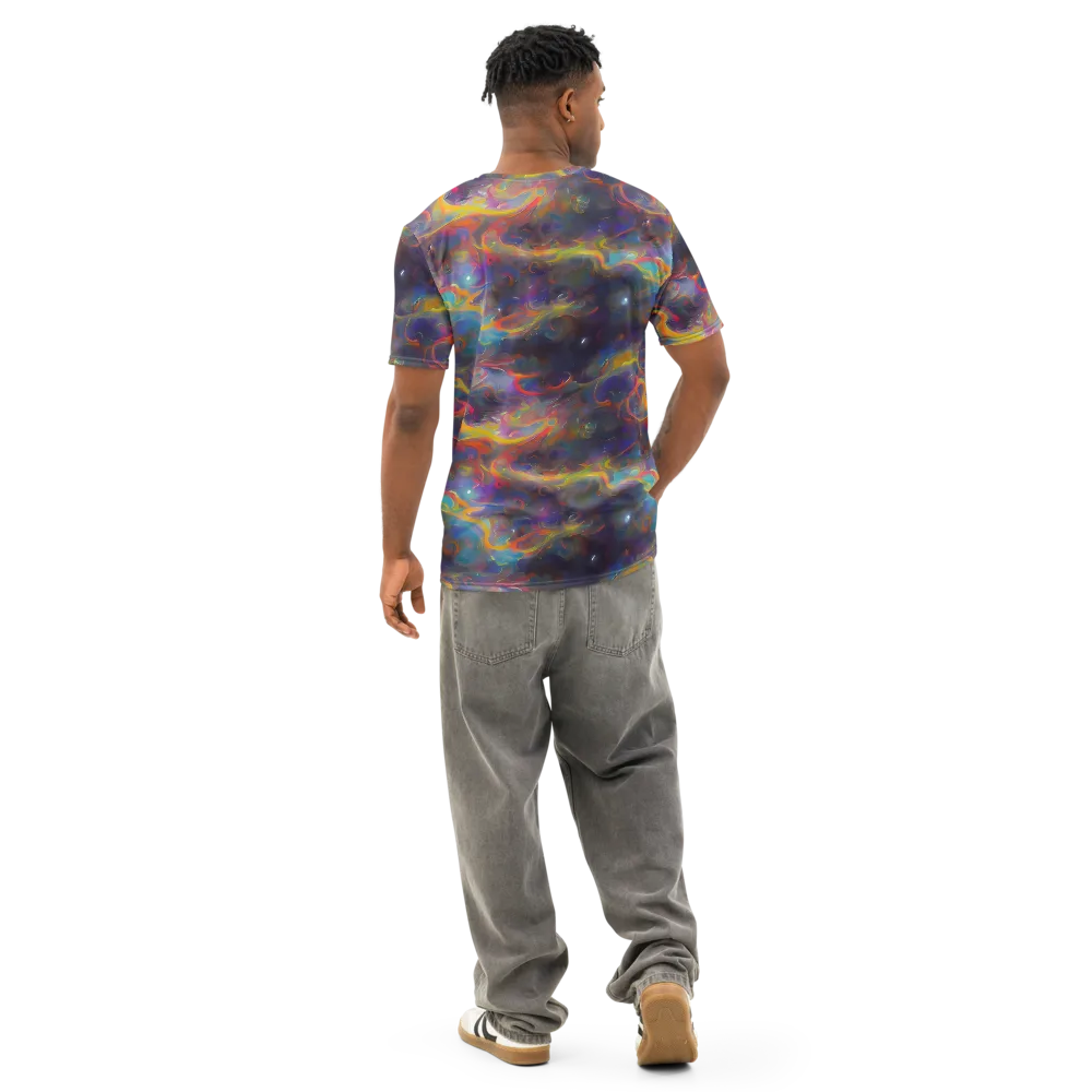 Beloeil Dreamscape on Men's Cotton Crew Neck T-Shirt — Back
