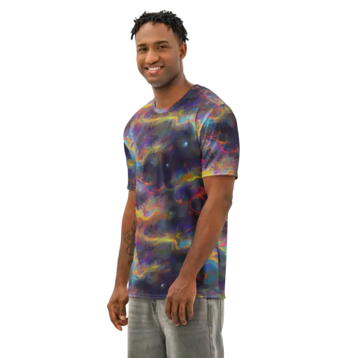 Beloeil Dreamscape on a Men's Cotton Crew Neck T-Shirt