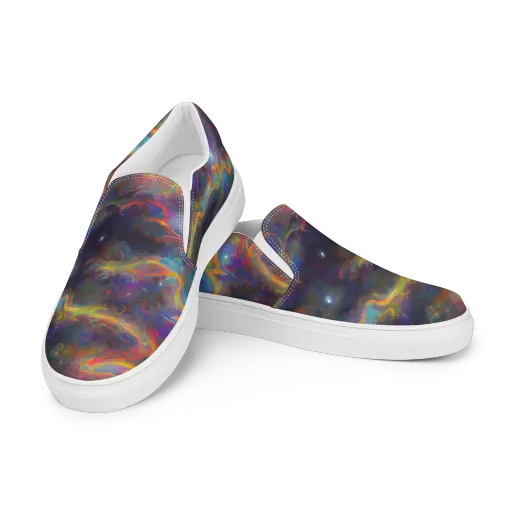 Beloeil Dreamscape on a Men's Slip-On Canvas Shoes