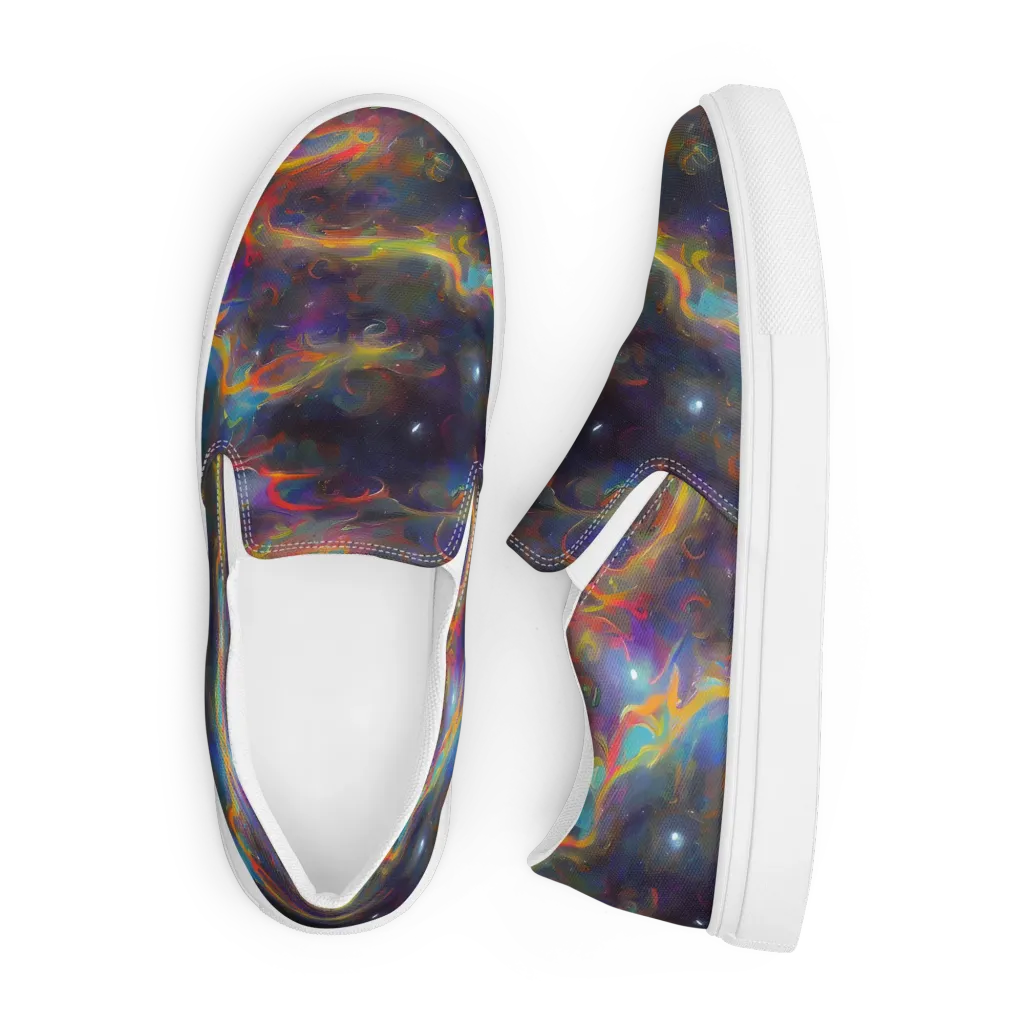 Beloeil Dreamscape on Men's Slip-On Canvas Shoes — Front