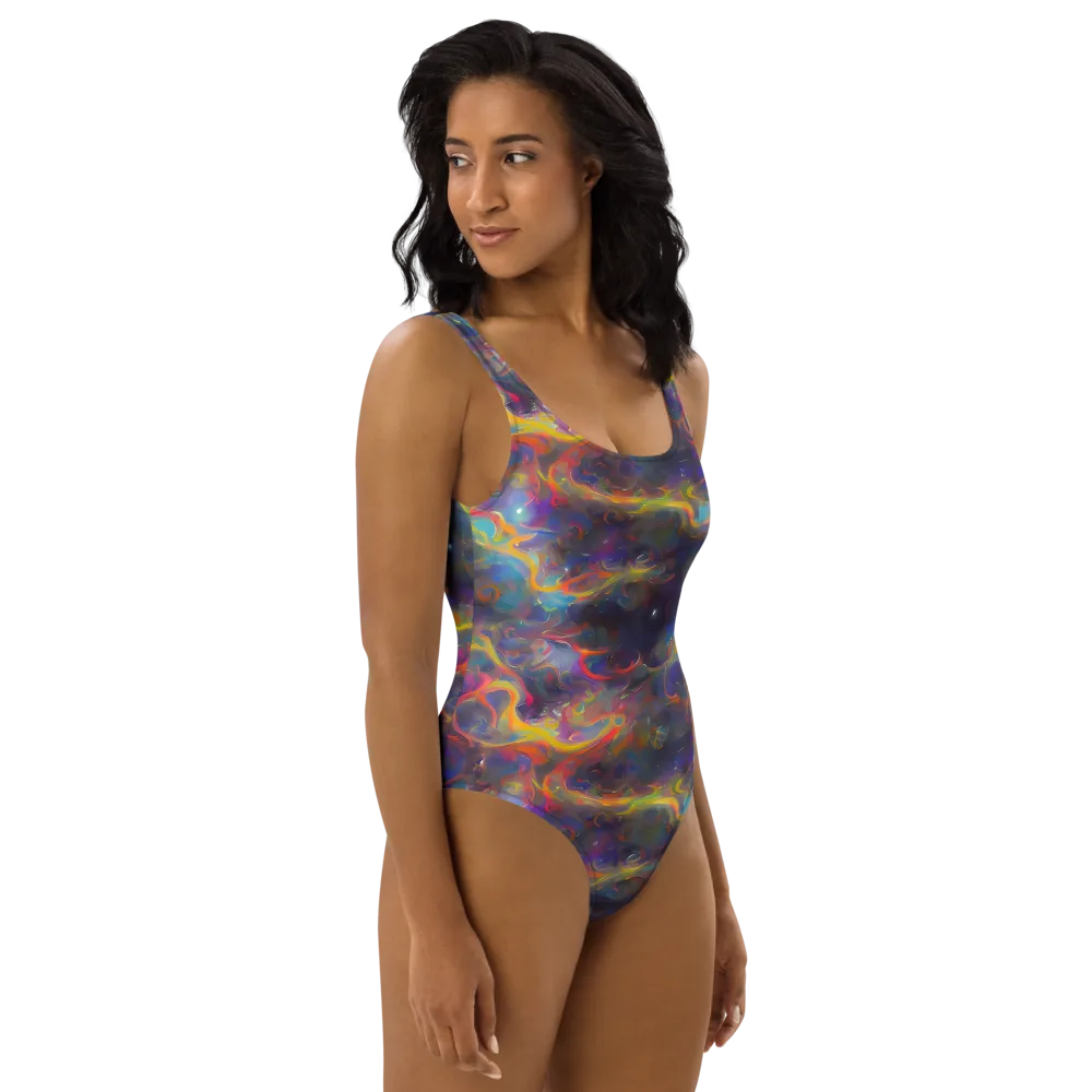 Beloeil Dreamscape on One-Piece Swimsuit — Right