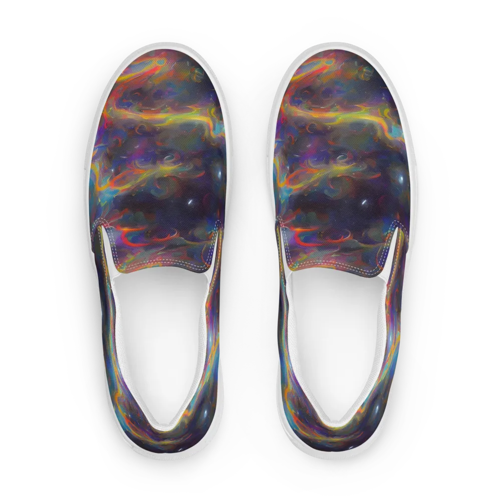 Beloeil Dreamscape on Women's Slip-On Canvas Shoes — Front
