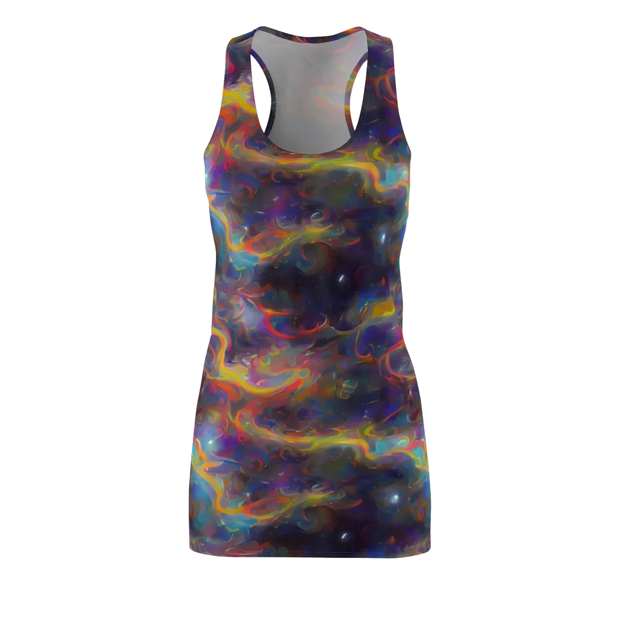 Beloeil Dreamscape on Racerback Dress — Front