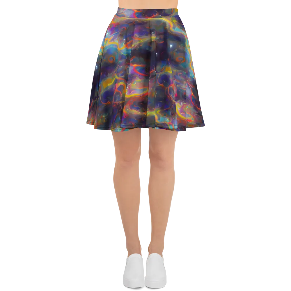 Beloeil Dreamscape on Skater Skirt — Front