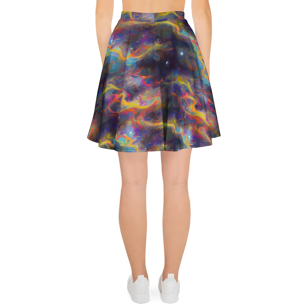 Beloeil Dreamscape on Skater Skirt — Back