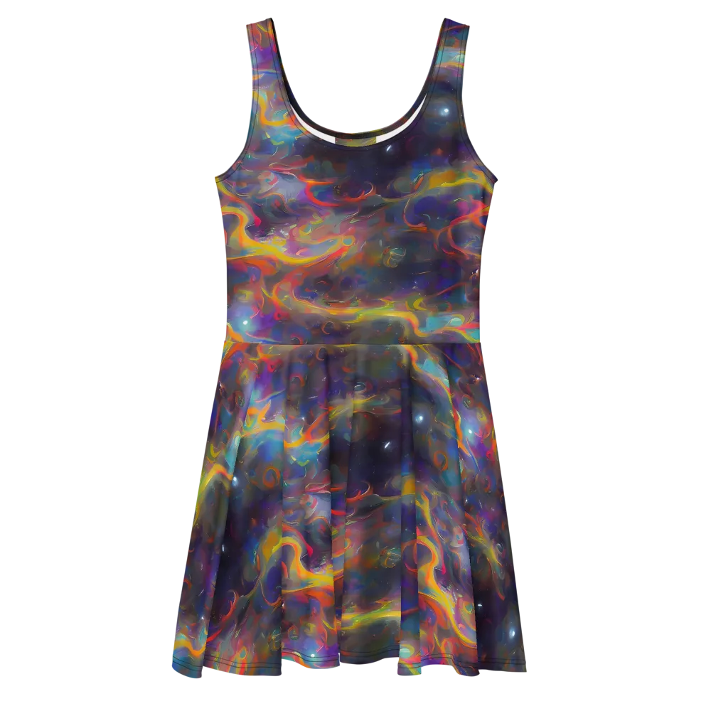 Beloeil Dreamscape on Skater Dress — Front