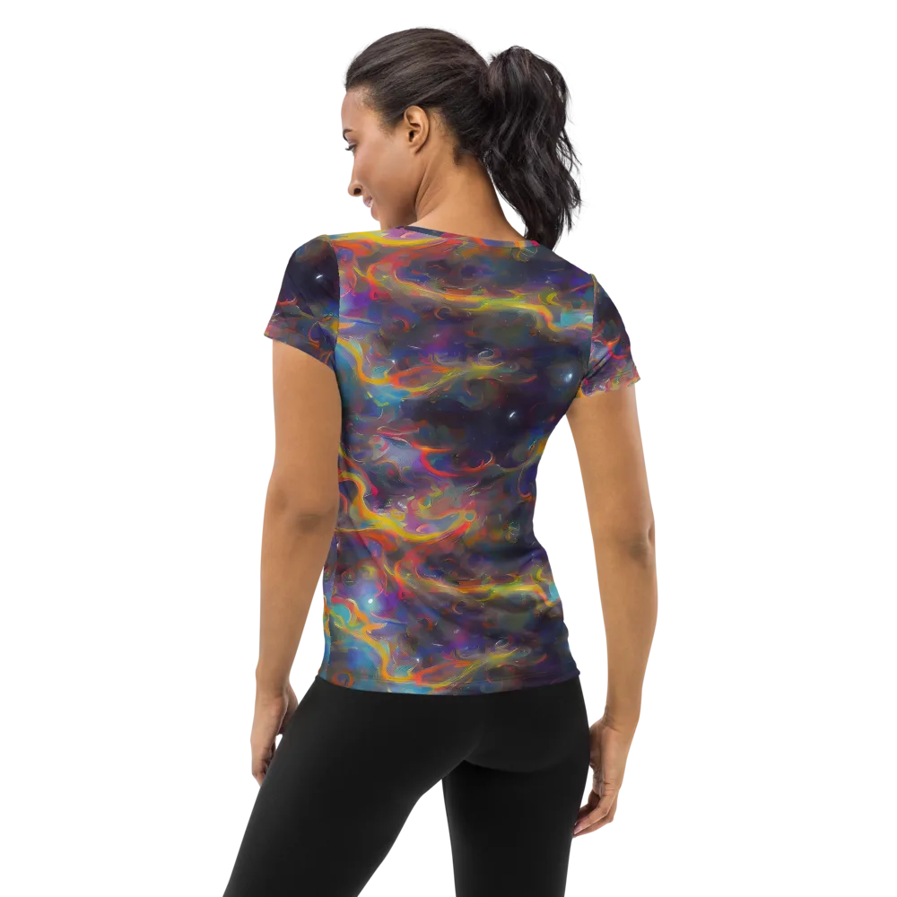 Beloeil Dreamscape on Women's Athletic T-Shirt — Back