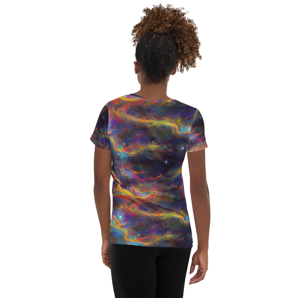 Beloeil Dreamscape on Women's Athletic T-Shirt — Back