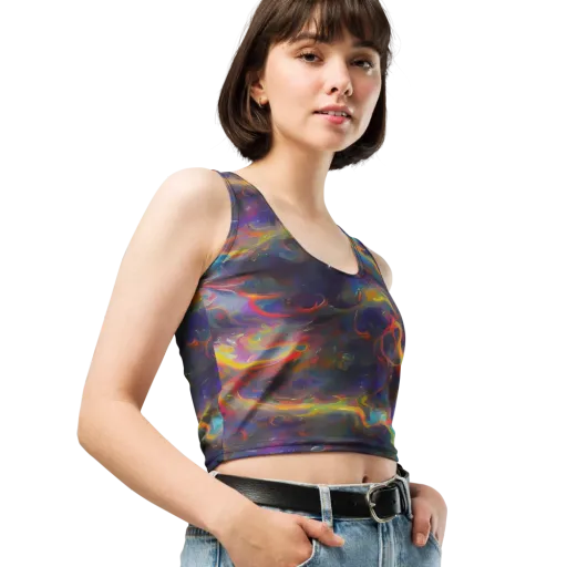 Beloeil Dreamscape on a Crop Top