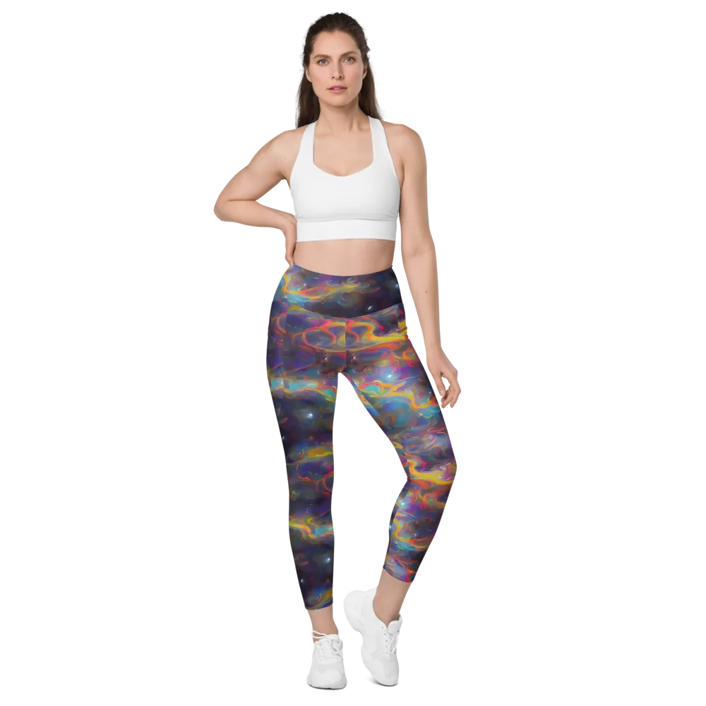 Beloeil Dreamscape on Leggings with Pockets — Front