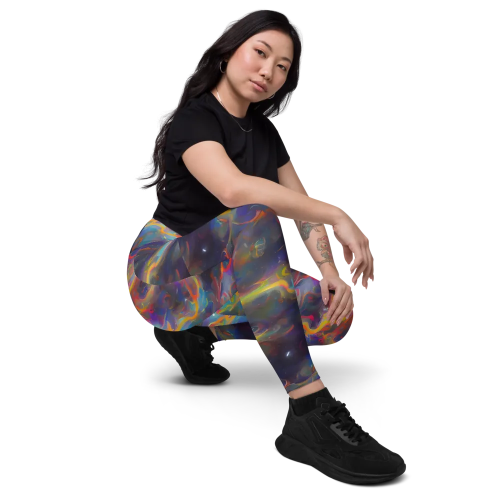 Beloeil Dreamscape on Leggings with Pockets — Right Front
