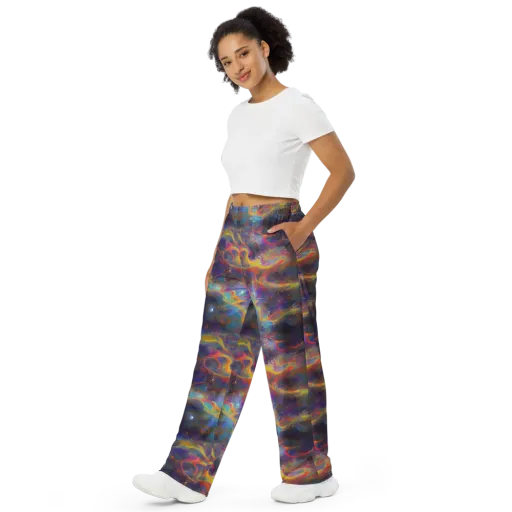 Beloeil Dreamscape on a Wide-Leg Pants