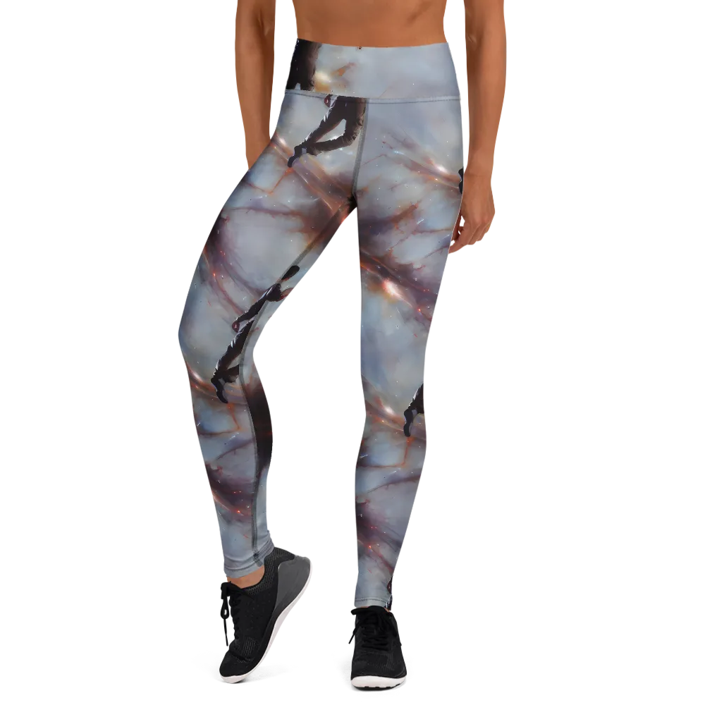 Impressionist Void on Yoga Leggings — Front