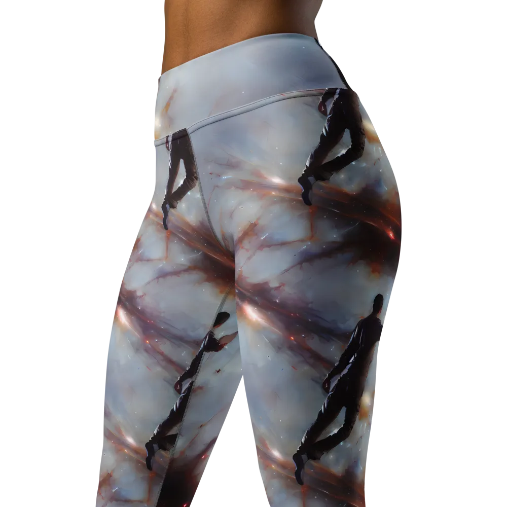 Impressionist Void on Yoga Leggings — Left Front