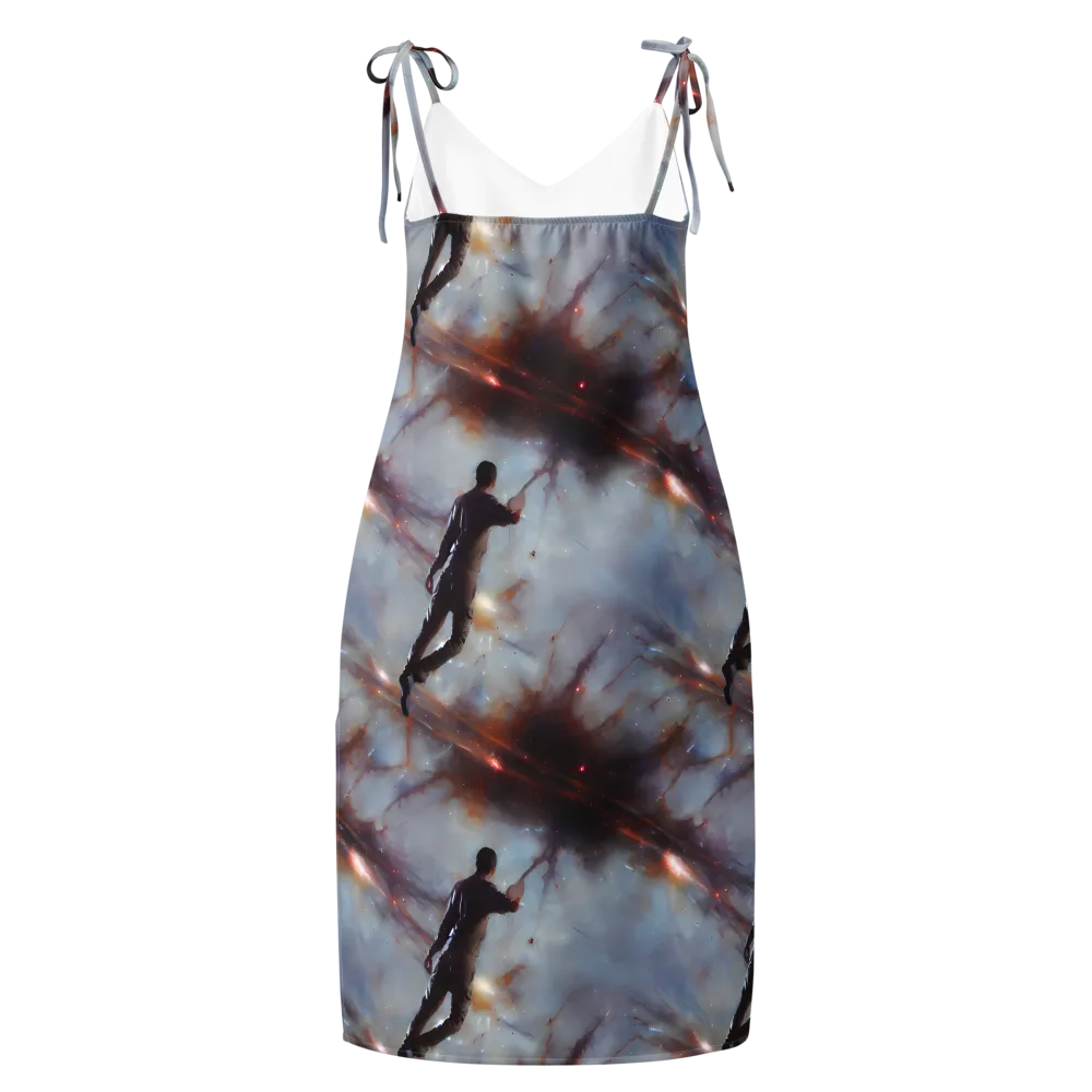 Impressionist Void on Slip Dress — Back