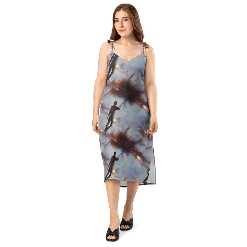 Impressionist Void on Slip Dress — Front