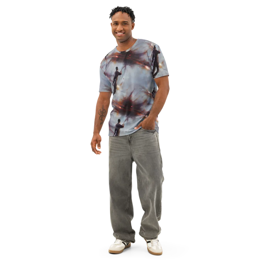 Impressionist Void on Men's Cotton Crew Neck T-Shirt — Front