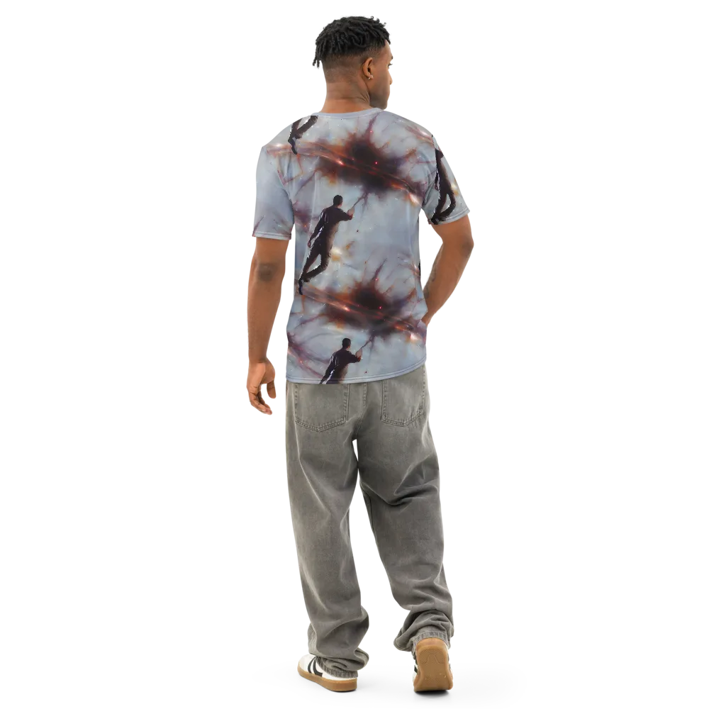 Impressionist Void on Men's Cotton Crew Neck T-Shirt — Back