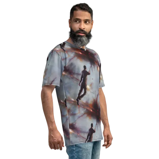 Impressionist Void on a Men's Crew Neck T-Shirt