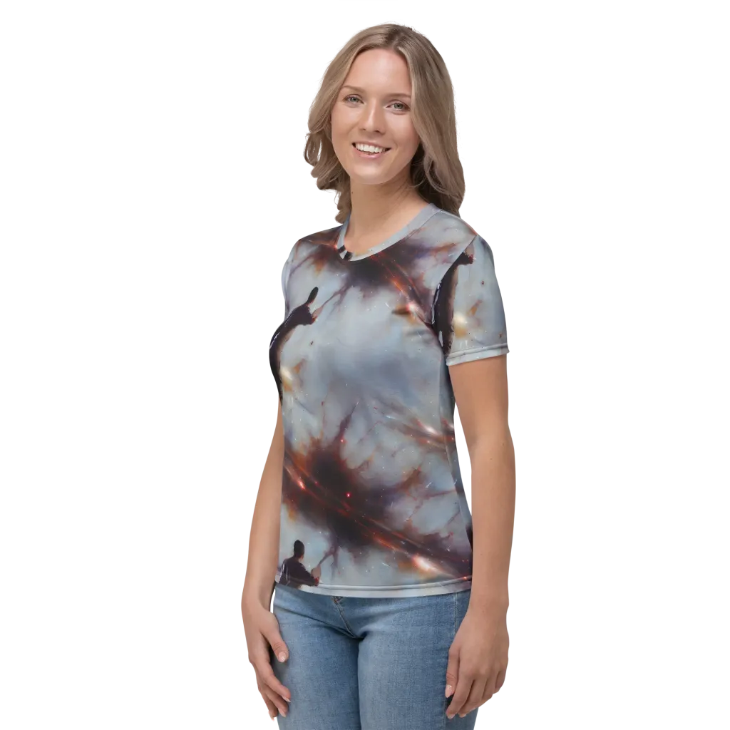Impressionist Void on Women's Crew Neck T-Shirt — Left