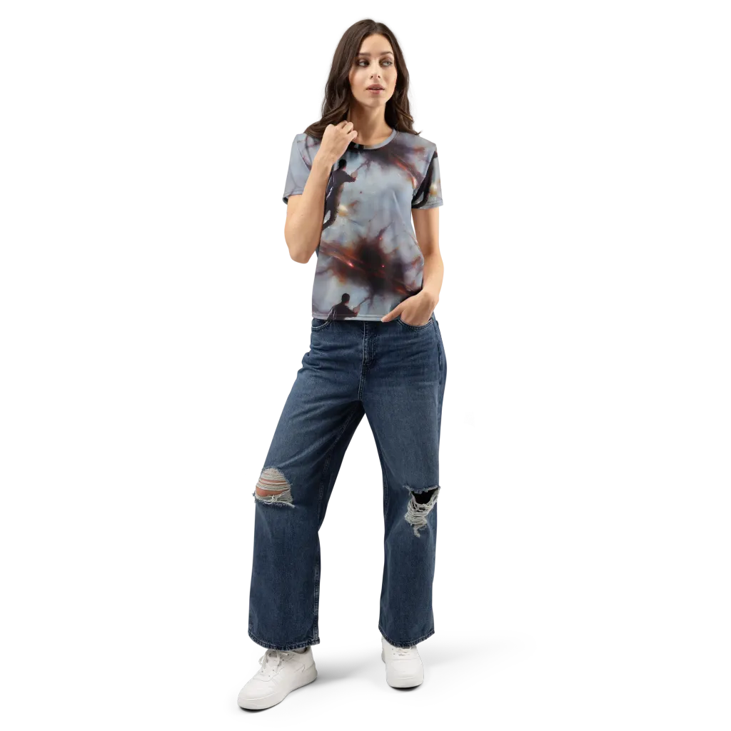 Impressionist Void on Women's Crew Neck T-Shirt — Front