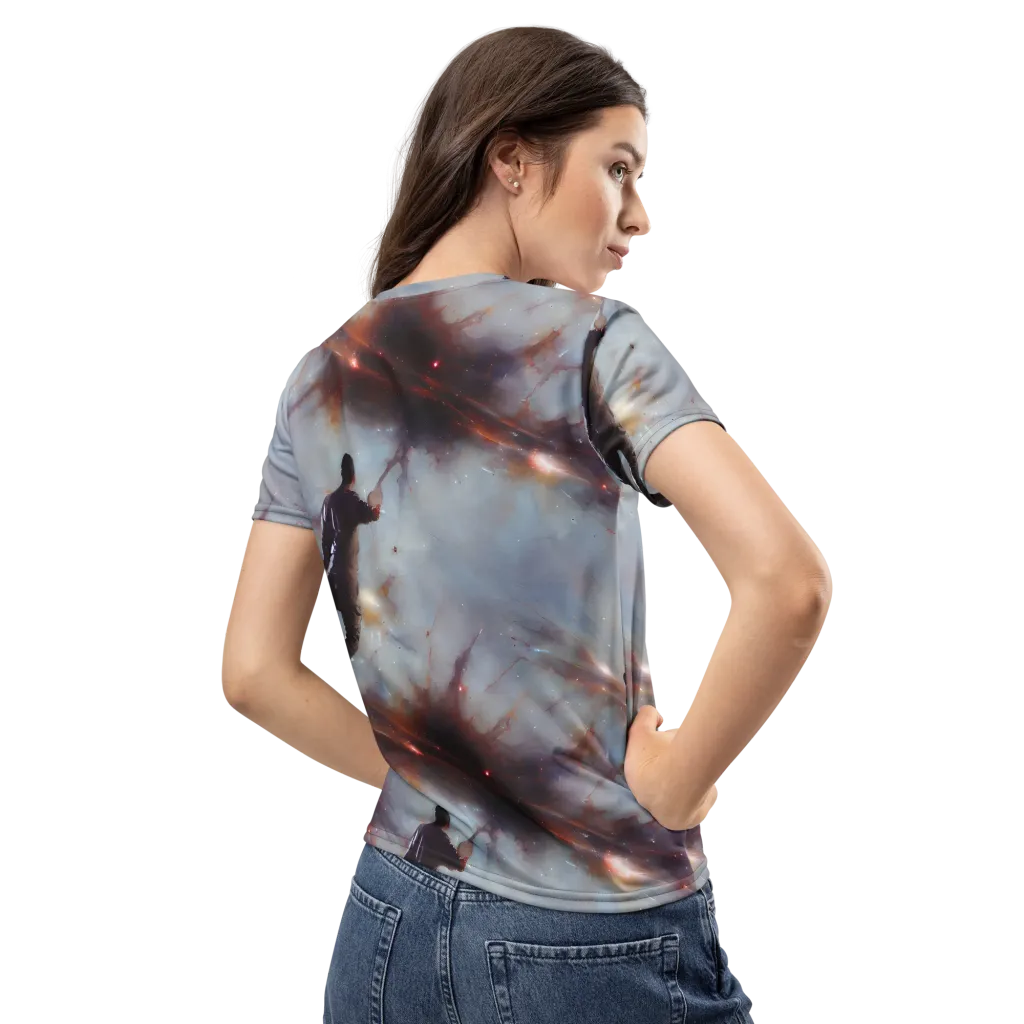Impressionist Void on Women's Crew Neck T-Shirt — Back