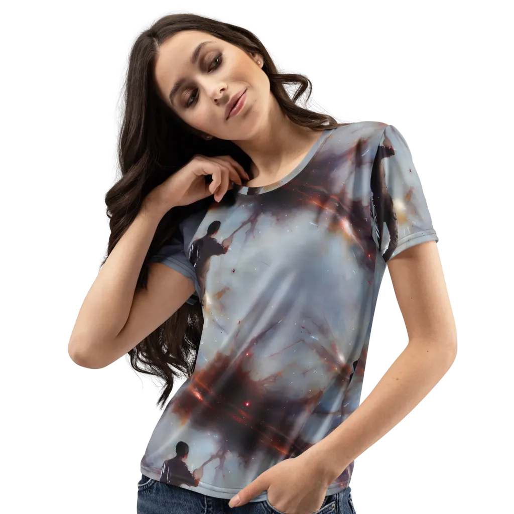 Impressionist Void on Women's Crew Neck T-Shirt — Left Front