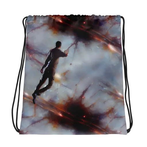 Impressionist Void on a Drawstring Bag