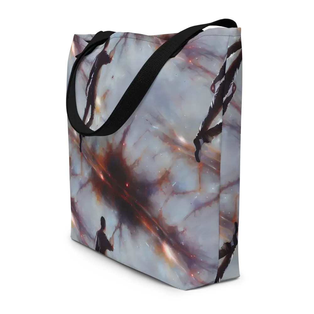 Impressionist Void on Large Tote Bag W/ Pocket — Front