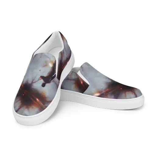 Impressionist Void on a Women's Slip-On Canvas Shoes