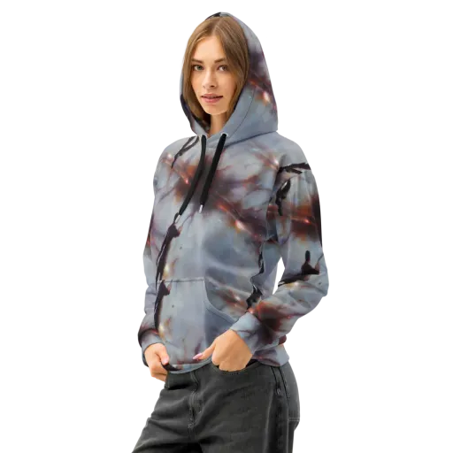 Impressionist Void on a Cotton Hoodie