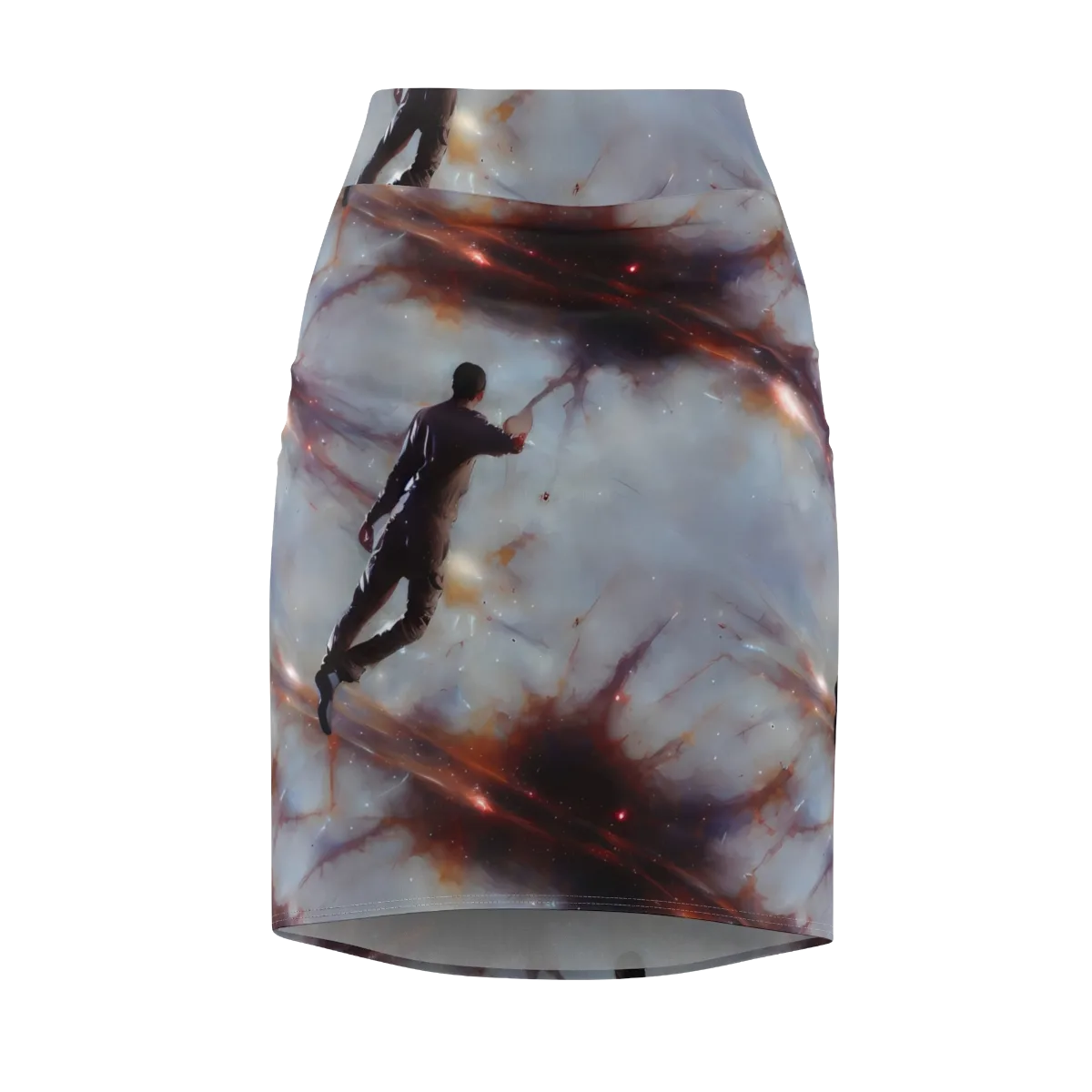 Impressionist Void on Pencil Skirt — Front