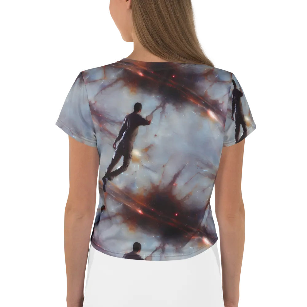 Impressionist Void on Crop Tee — Back