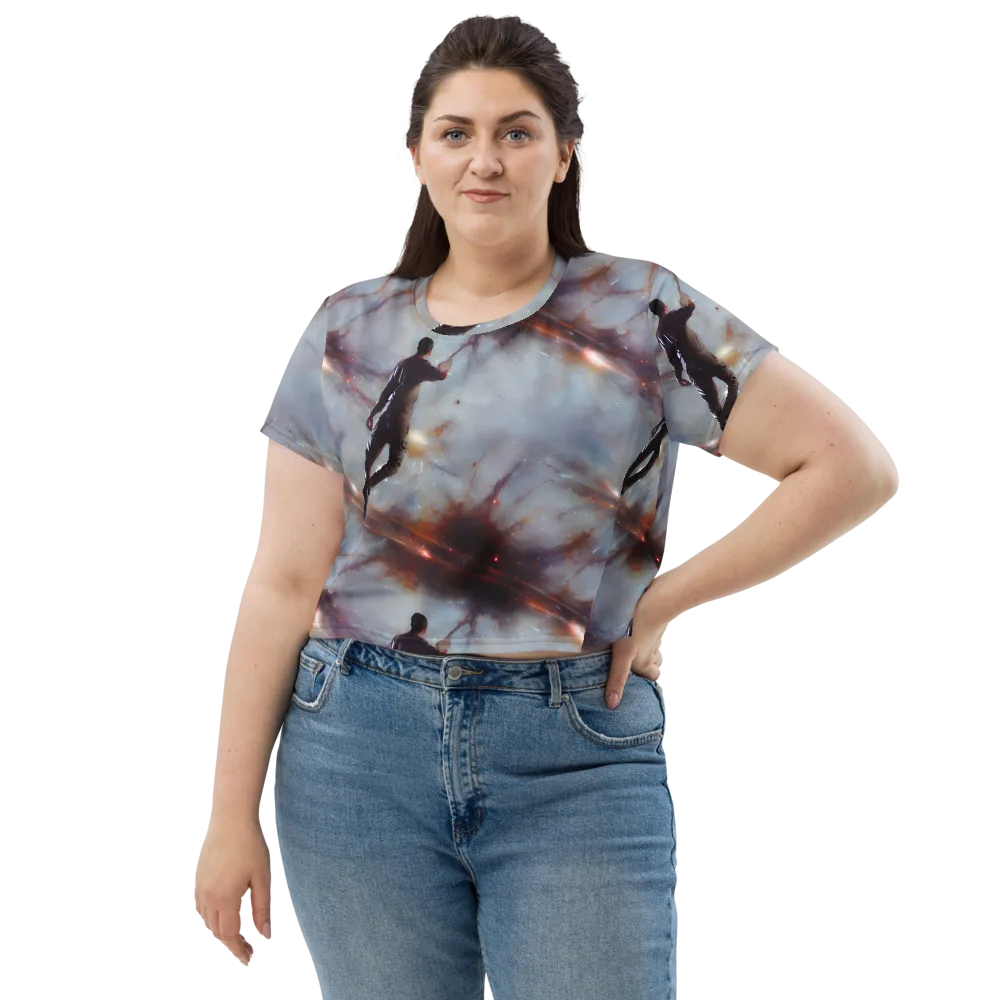Impressionist Void on Crop Tee — Front