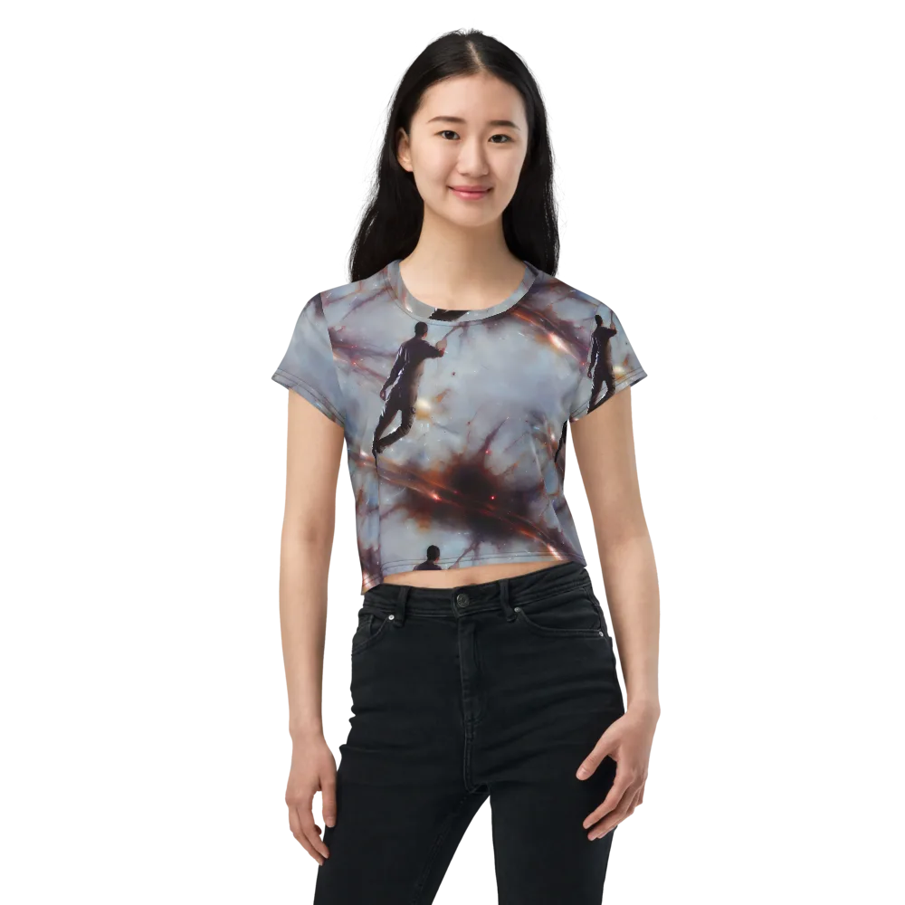 Impressionist Void on Crop Tee — Front