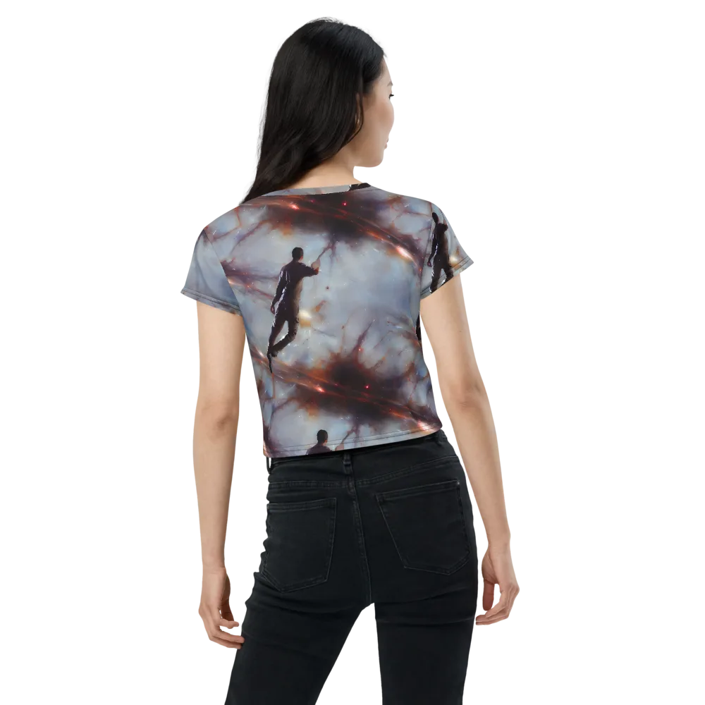 Impressionist Void on Crop Tee — Back