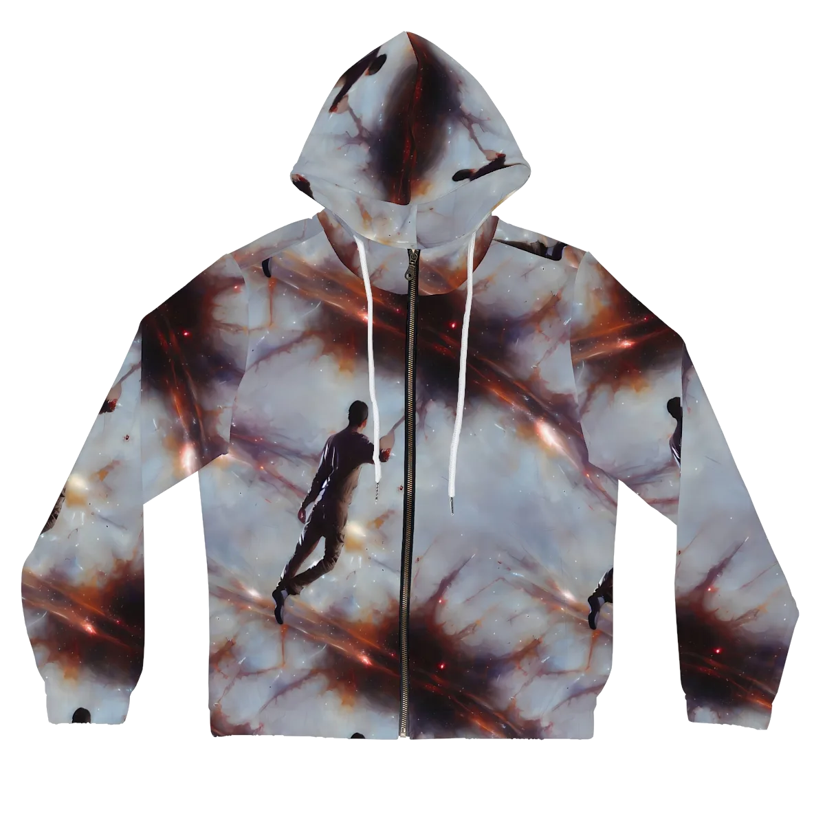Impressionist Void on Women's Full-Zip Hoodie — Front