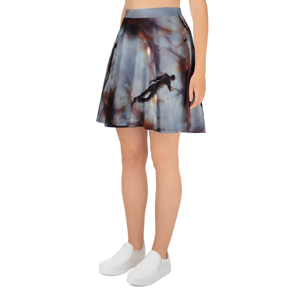 Impressionist Void on Skater Skirt — Left