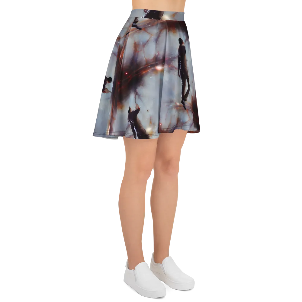 Impressionist Void on Skater Skirt — Right