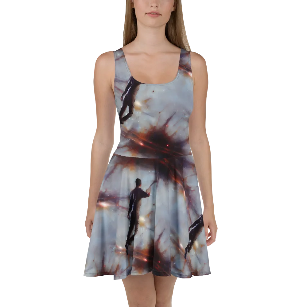Impressionist Void on Skater Dress — Front