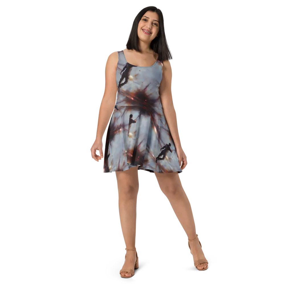 Impressionist Void on Skater Dress — Front