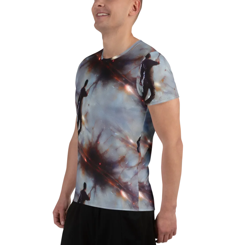Impressionist Void on Men's Athletic T-Shirt — Left