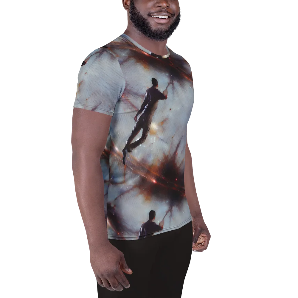 Impressionist Void on Men's Athletic T-Shirt — Right
