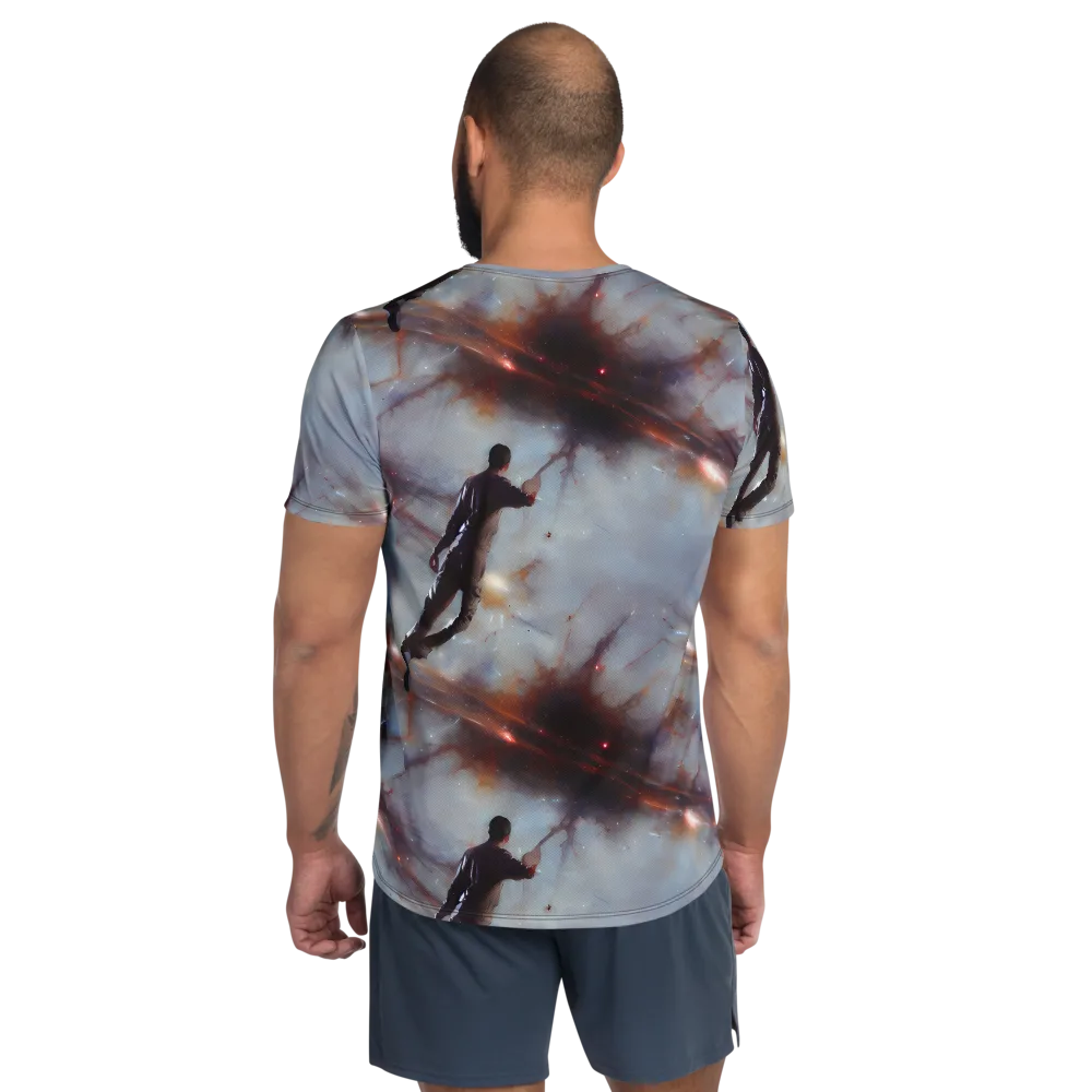 Impressionist Void on Men's Athletic T-Shirt — Back