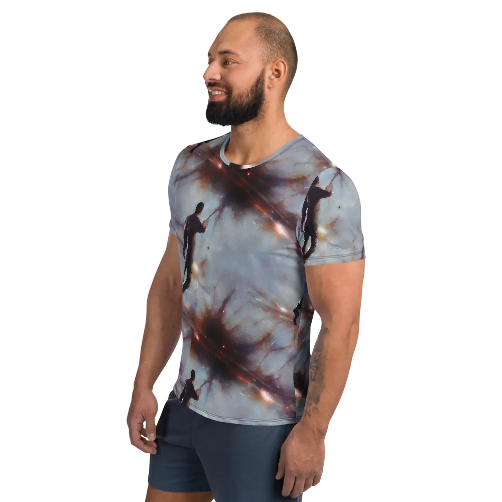 Impressionist Void on Men's Athletic T-Shirt — Left