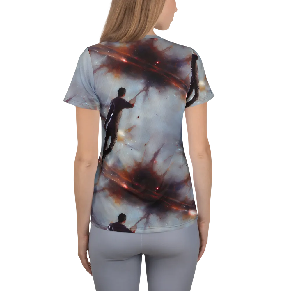 Impressionist Void on Women's Athletic T-Shirt — Back