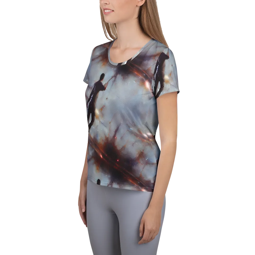 Impressionist Void on Women's Athletic T-Shirt — Left