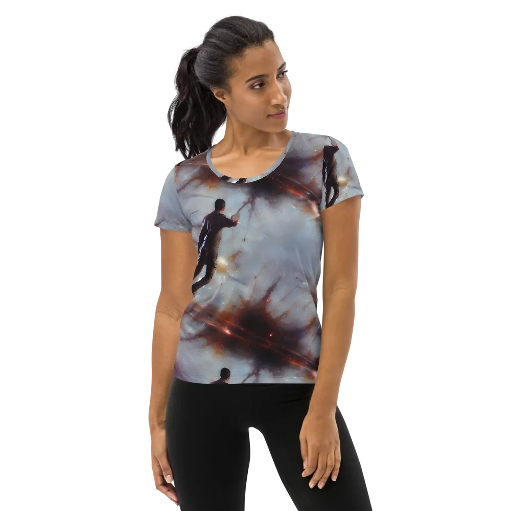 Impressionist Void on Women's Athletic T-Shirt — Front