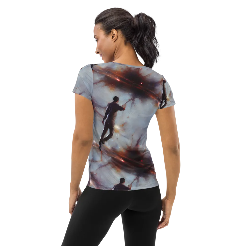 Impressionist Void on Women's Athletic T-Shirt — Back